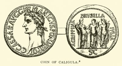 Moneda de Calígula de English School