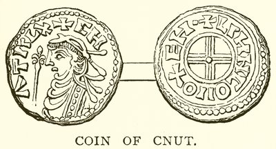 Moneda de Cnut de English School