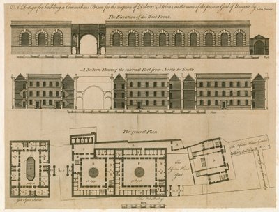 Diseño para la prisión de Newgate de English School