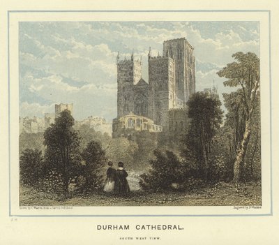 Catedral de Durham, vista suroeste de English School