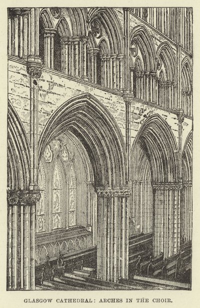 Catedral de Glasgow, Arcos en el Coro de English School