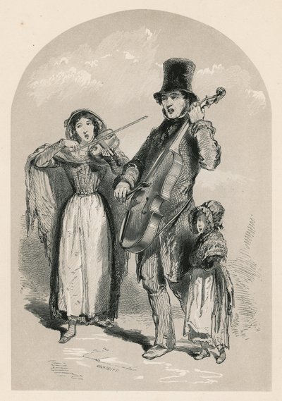 Música en la calle, 1849 de English School