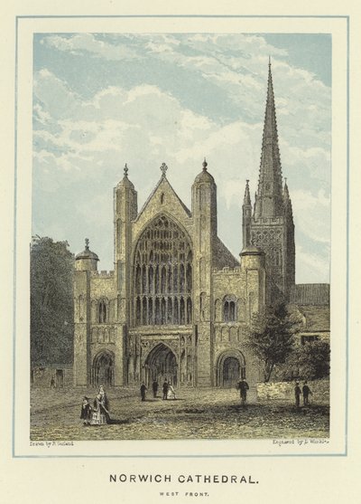 Catedral de Norwich, fachada oeste de English School