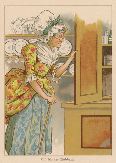 Old Mother Hubbard (cromolito) de English School