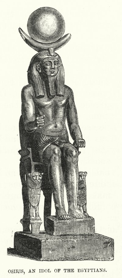 Osiris, un Ídolo de los Egipcios (grabado) de English School