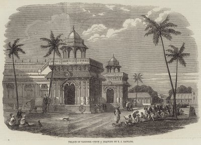 Palacio de Tanjore (grabado) de English School