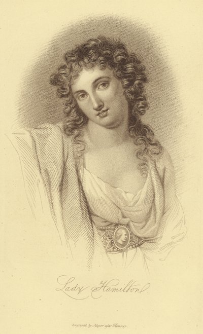 Retrato de Lady Hamilton de English School