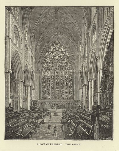 Catedral de Ripon, el Coro de English School