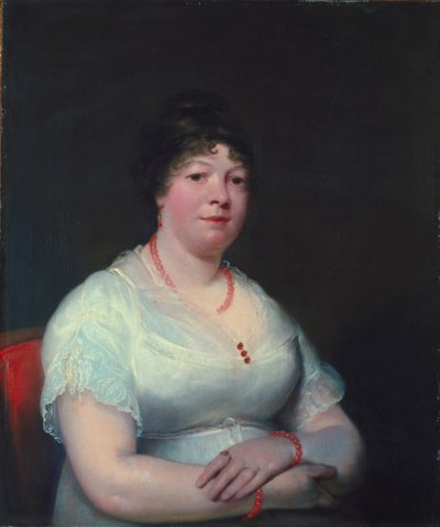 Mujer con joyas de cuarzo rosa, c.1810-15 de English School