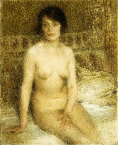 Un desnudo sentado de Ernest Joseph Laurent