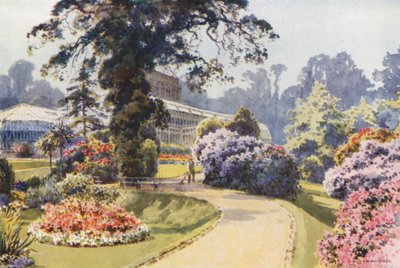 The Winter Gardens, Bournemouth (litografía en color) de Ernest William Haslehust