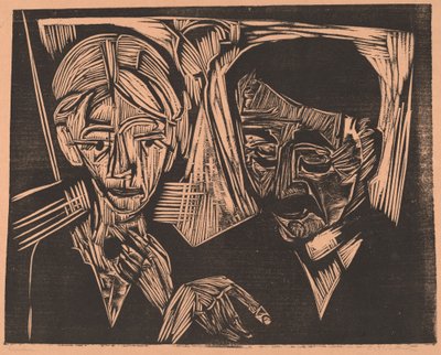 La pareja casada Müller, 1919 de Ernst Ludwig Kirchner