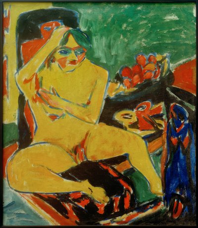 Desnudo en el estudio de Ernst Ludwig Kirchner