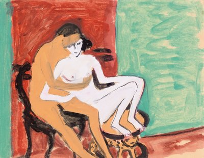 Amantes o pareja joven, 1910 de Ernst Ludwig Kirchner