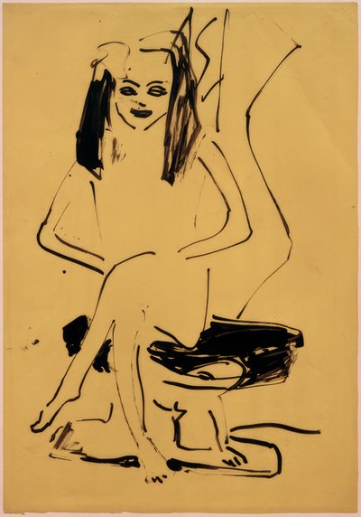 Sin título (Marcella sentada) de Ernst Ludwig Kirchner