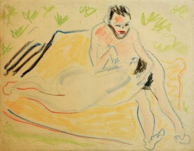 Pareja en la manta de Ernst Ludwig Kirchner