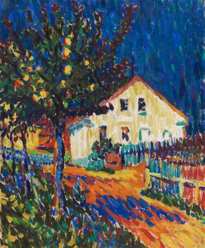 Calle del pueblo con manzanos, 1907 de Ernst Ludwig Kirchner