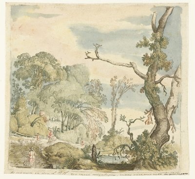 paisaje con arboles de Esaias van de Velde