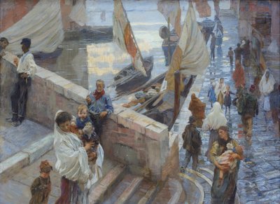 Después de la lluvia en Chioggia de Ettore Tito