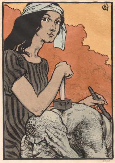 Escultora, 1897 de Eugene Grasset