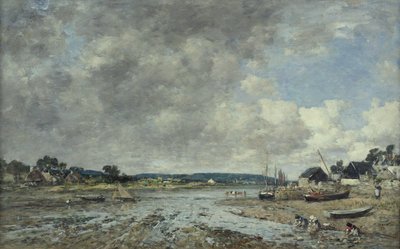 Paisaje con lavanderas, 1873 de Eugene Louis Boudin