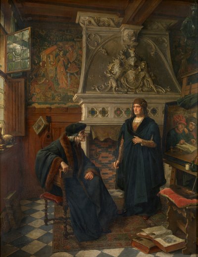 Erasmus y Quentin Matsys de Eugene Siberdt