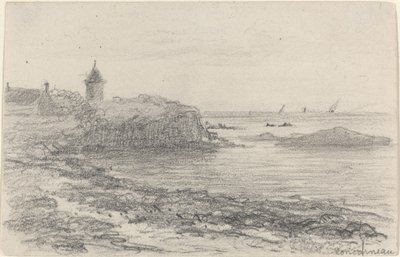 La costa en Concarneau de Eugène Boudin