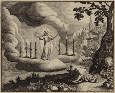 La visión de San Juan de Jesucristo (grabado) de European School