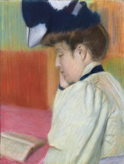 Mujer leyendo, c. 1890 de Federigo Zandomeneghi