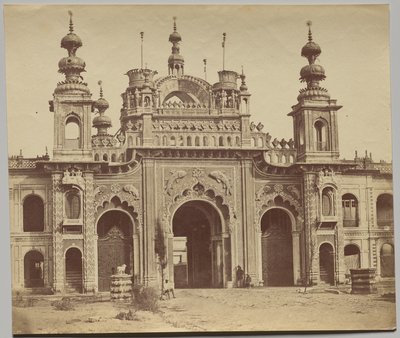 La gran puerta de entrada de la Kasierbagh de Felice A. Beato