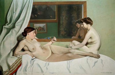 El descanso de las modelos de Felix Edouard Vallotton