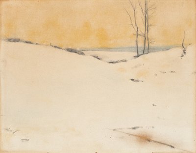 En la nieve, c.1916 de Fernand Khnopff