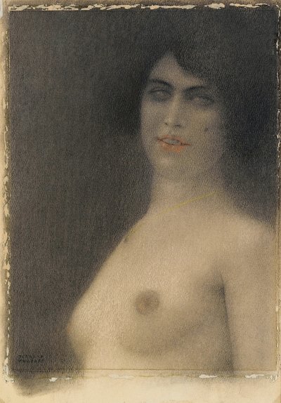 Cabellos negros, 1914 de Fernand Khnopff