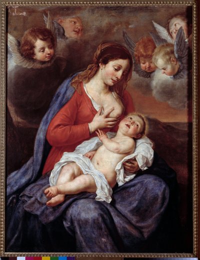 Virgen con niño de Flemish School