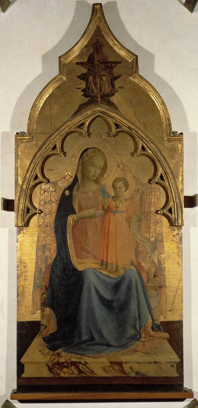 La Madonna tiene al Niño de Fra  Angelico