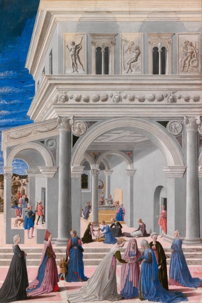 El nacimiento de la Virgen de Fra Carnevale