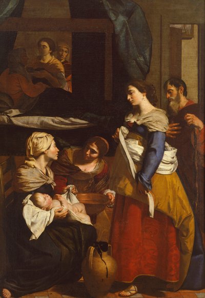 Nacimiento de la Virgen, de Francesco Guarino (1611-1654) de Francesco Guarino