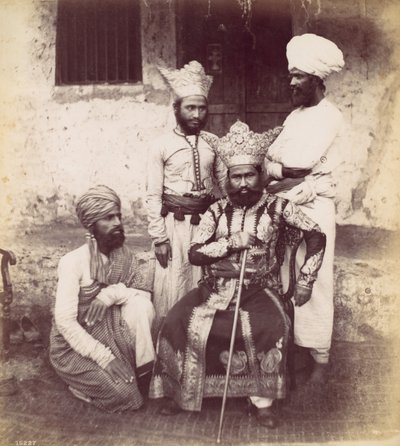 Cuatro hombres de la India oriental, 1870s de Francis Frith