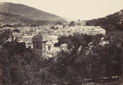 Nablus, la antigua Siquem, 1857 de Francis Frith