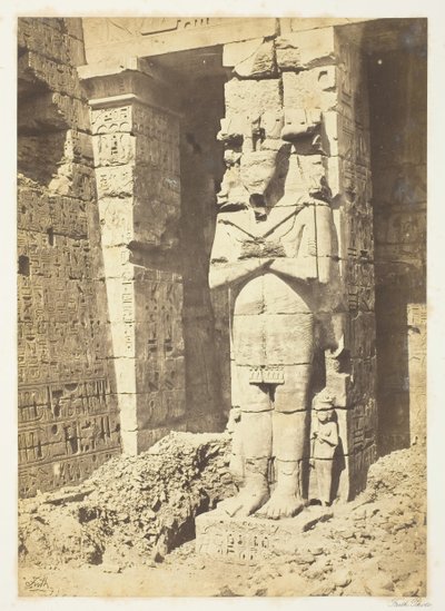 Pilares de Osiride en Medinet-Haboo, c. 1857 de Francis Frith