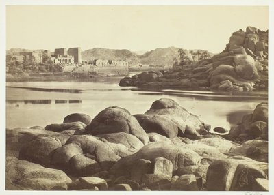 El acercamiento a Philae, c. 1857 de Francis Frith