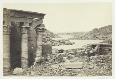 Vista desde Philae, mirando al norte, 1857 de Francis Frith