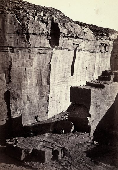 Vista de las canteras de sílice en Egipto de Francis Frith