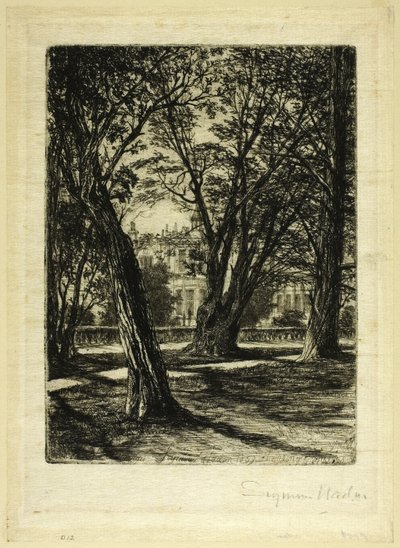 Jardines de Kensington, No. I (placa pequeña) de Francis Seymour Haden