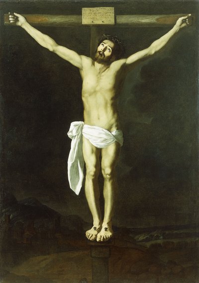 La crucifixión de Francisco de Zurbaran