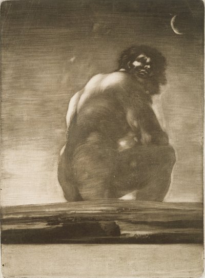 Gigante sentado de Francisco de Goya