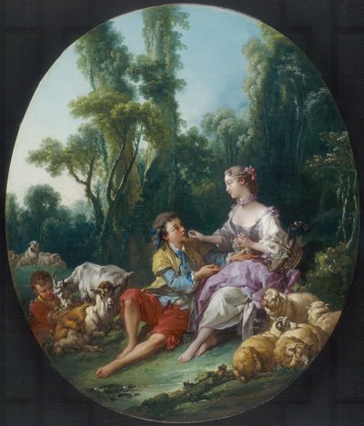 ¿Están pensando en la uva? de François Boucher