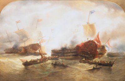 Batalla naval de Francois Etienne Musin