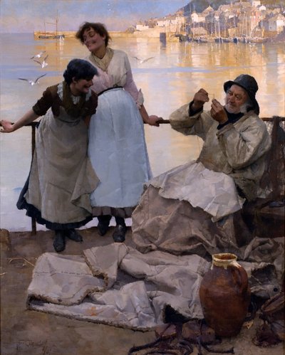 Ojos y no ojos, 1887 de Frank Bramley