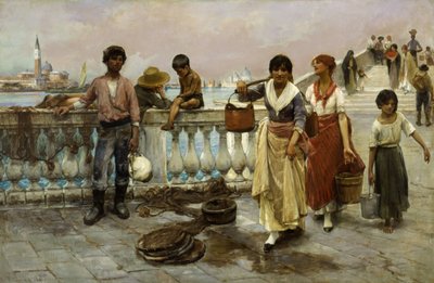 Portadores de Agua, Venecia de Frank Duveneck